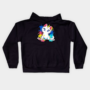 Painter Kitty Kids Hoodie